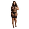 Le Désir Robe sexy Grande Taille HIGH LACE Noire